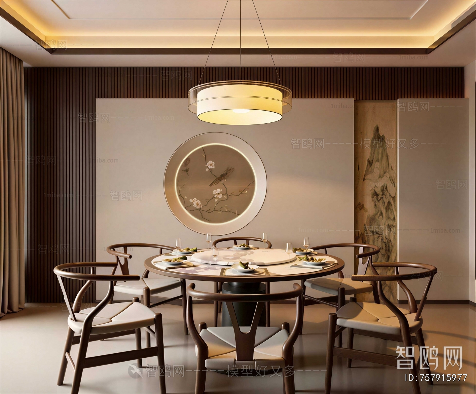 New Chinese Style Dining Room