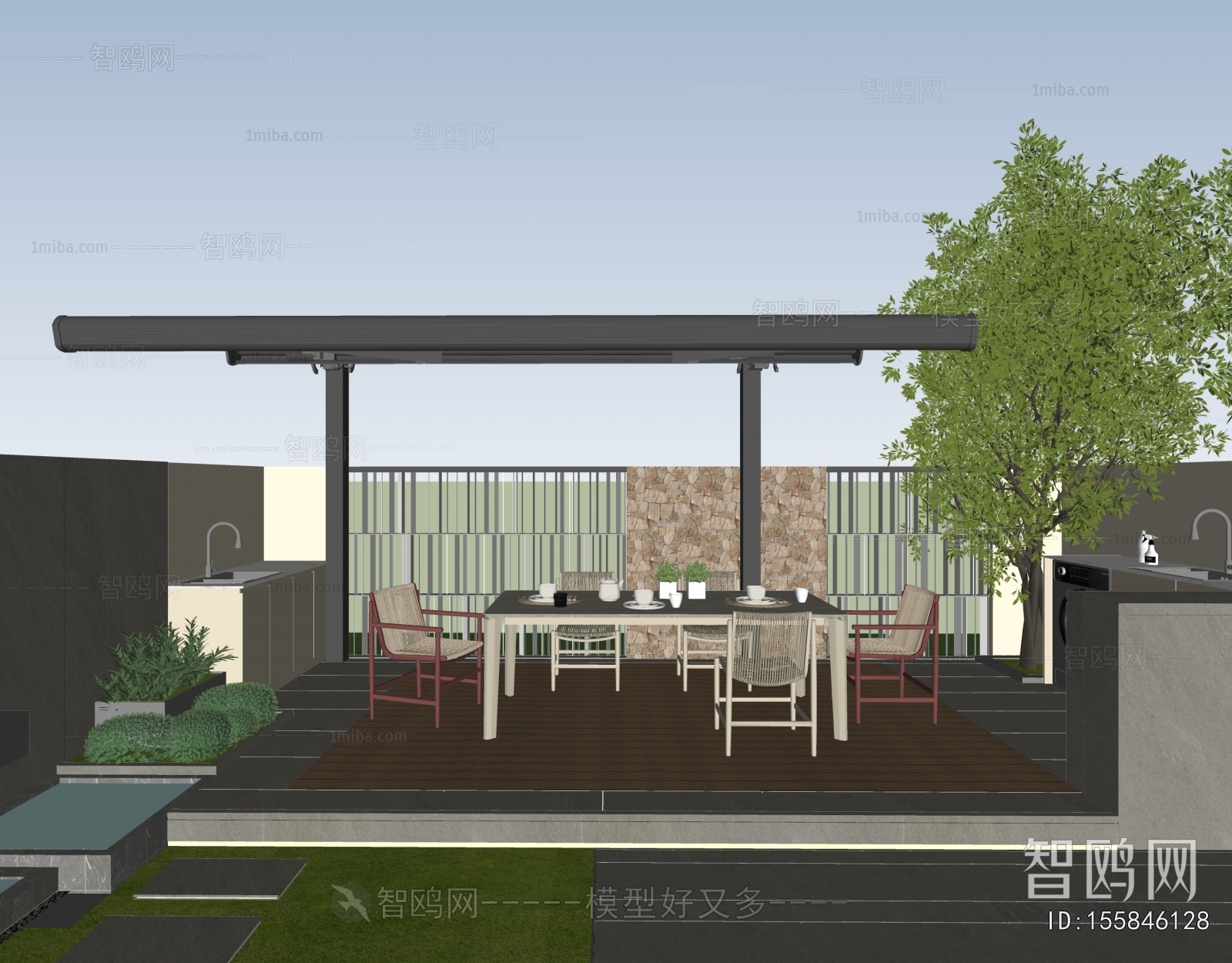 Modern Courtyard/landscape
