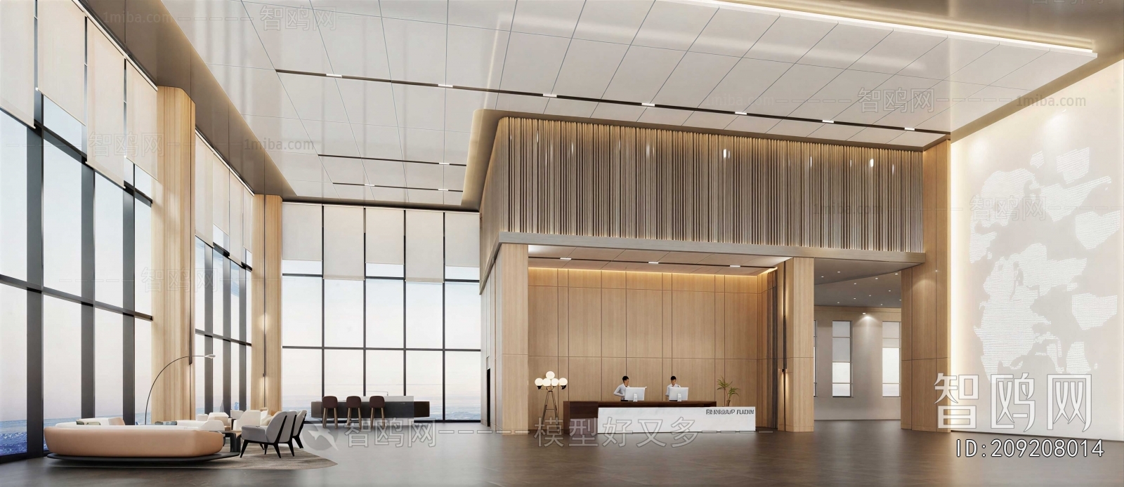 Modern Office Reception Desk