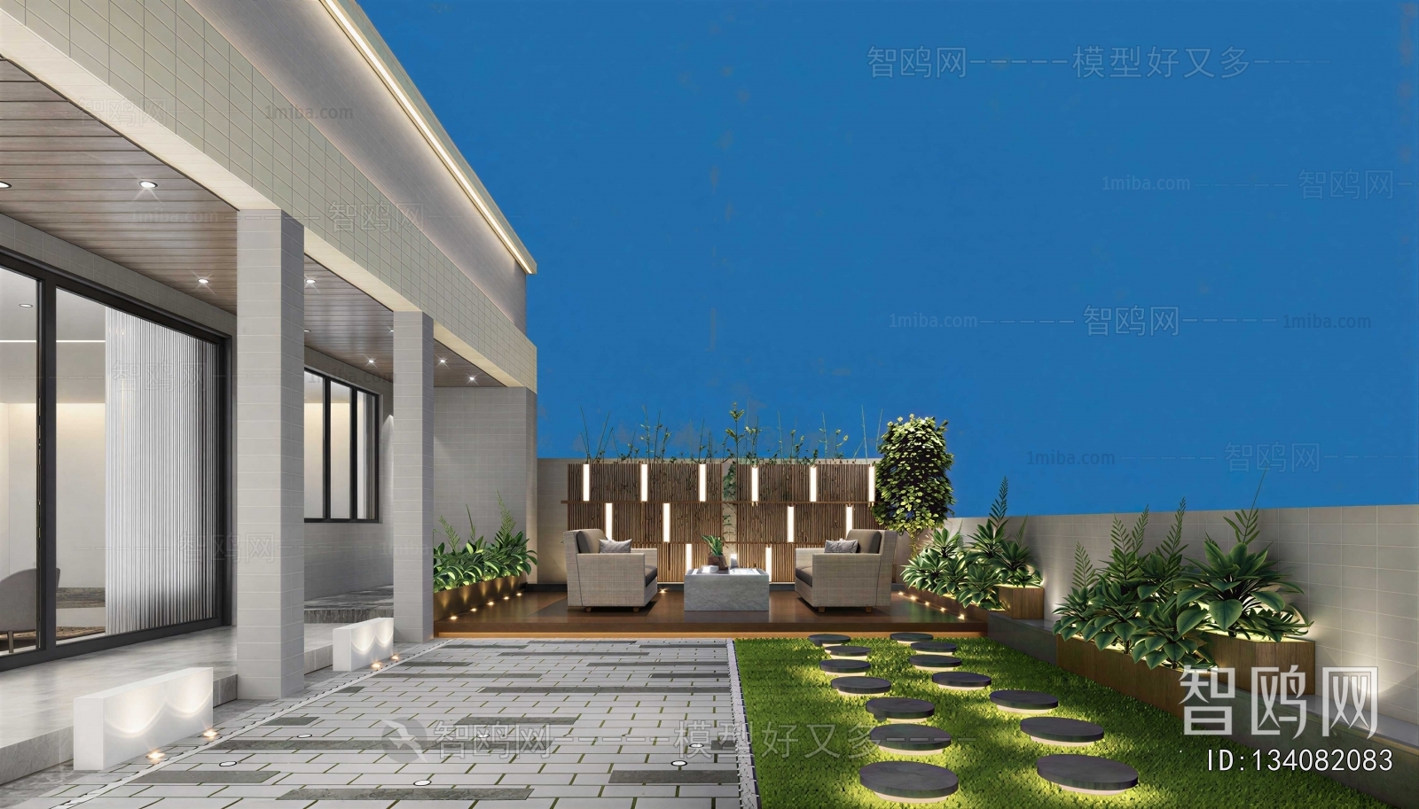 Modern Courtyard/landscape