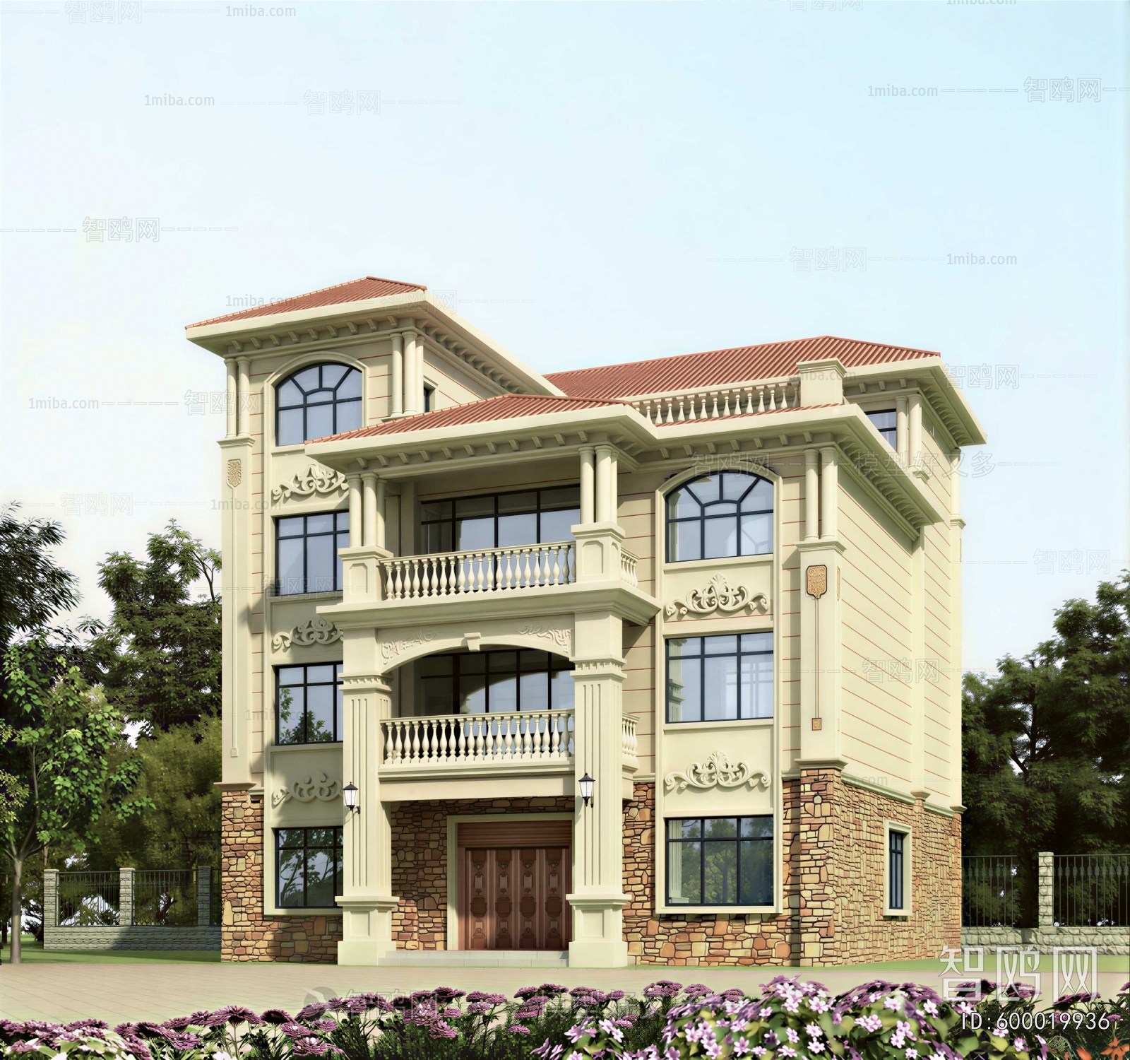 Simple European Style Villa Appearance