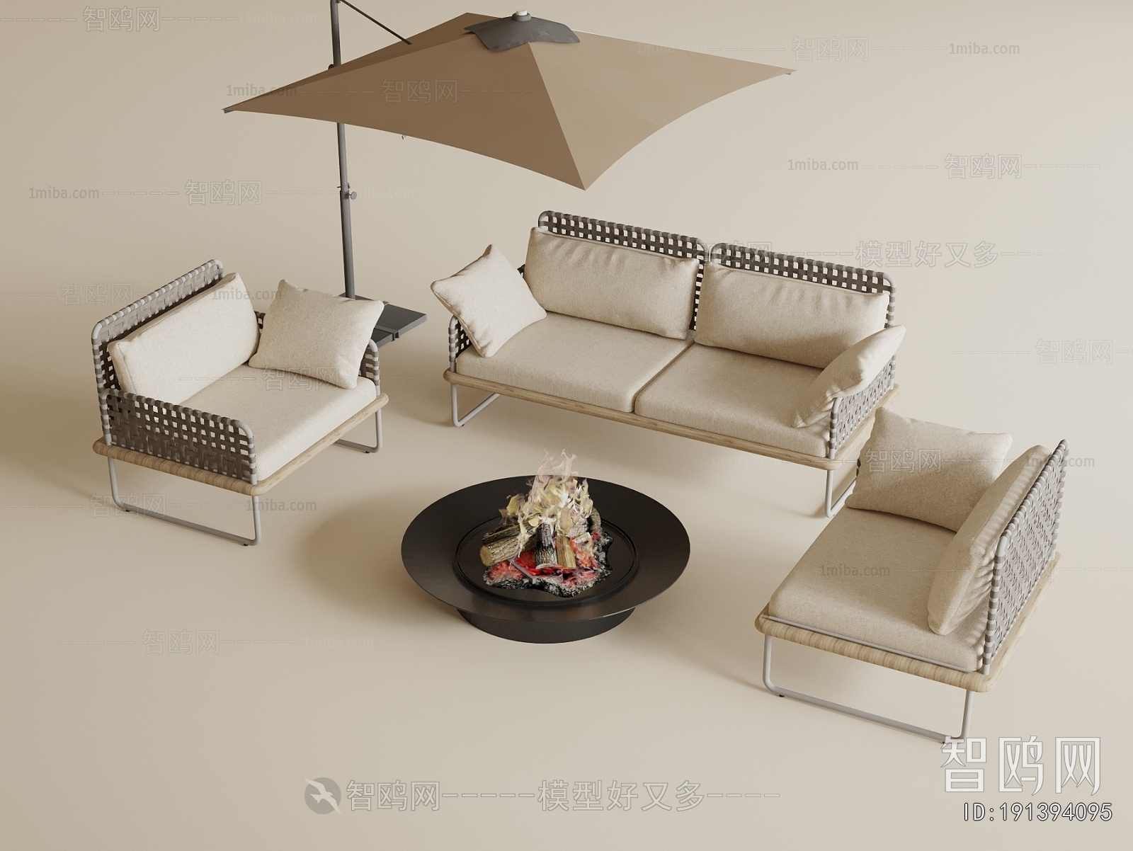 Wabi-sabi Style Outdoor Sofa