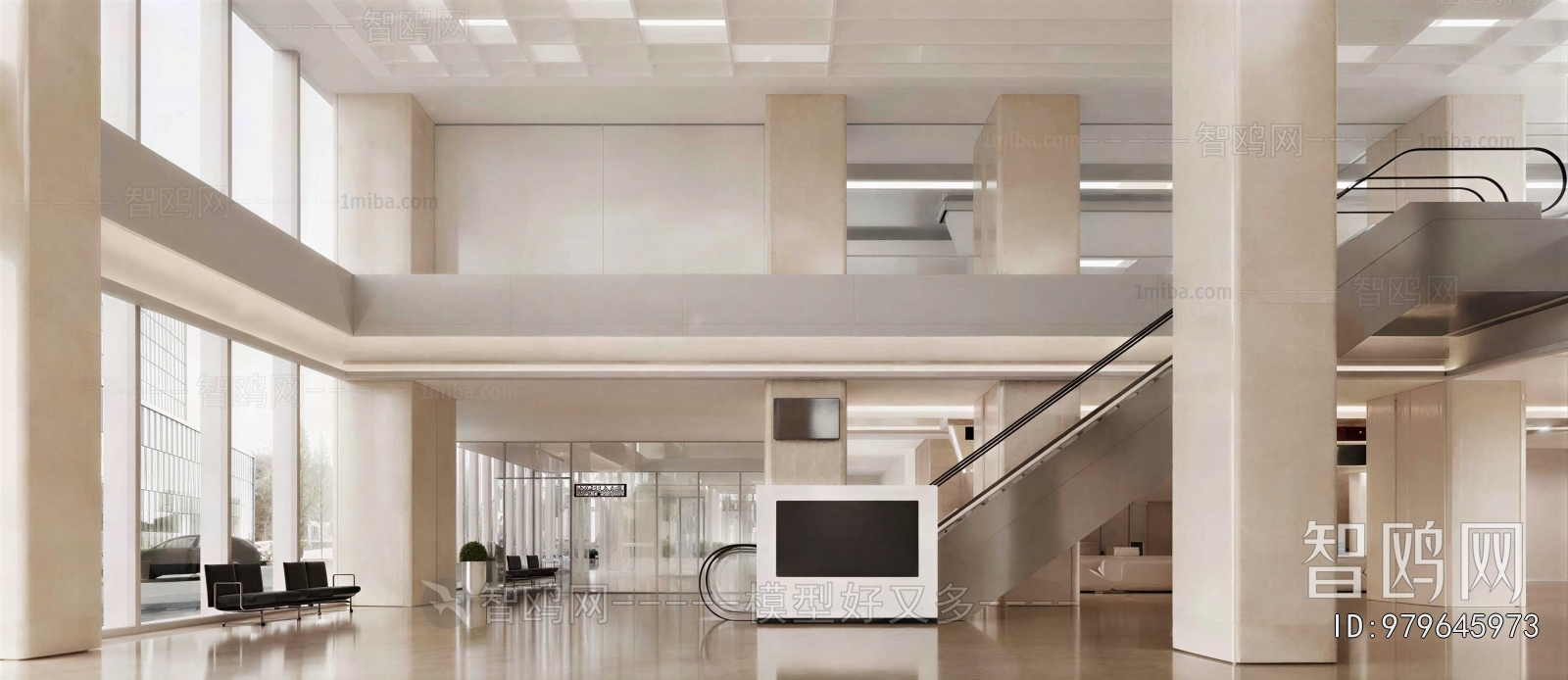 Modern Office Reception Desk