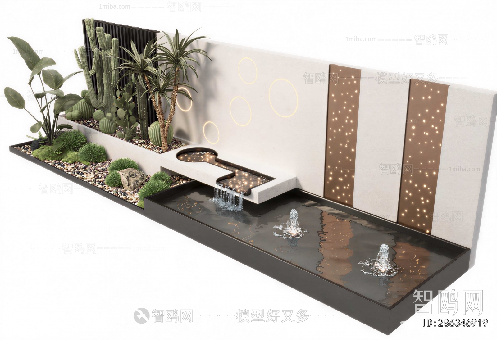 Modern Rockery Waterscape