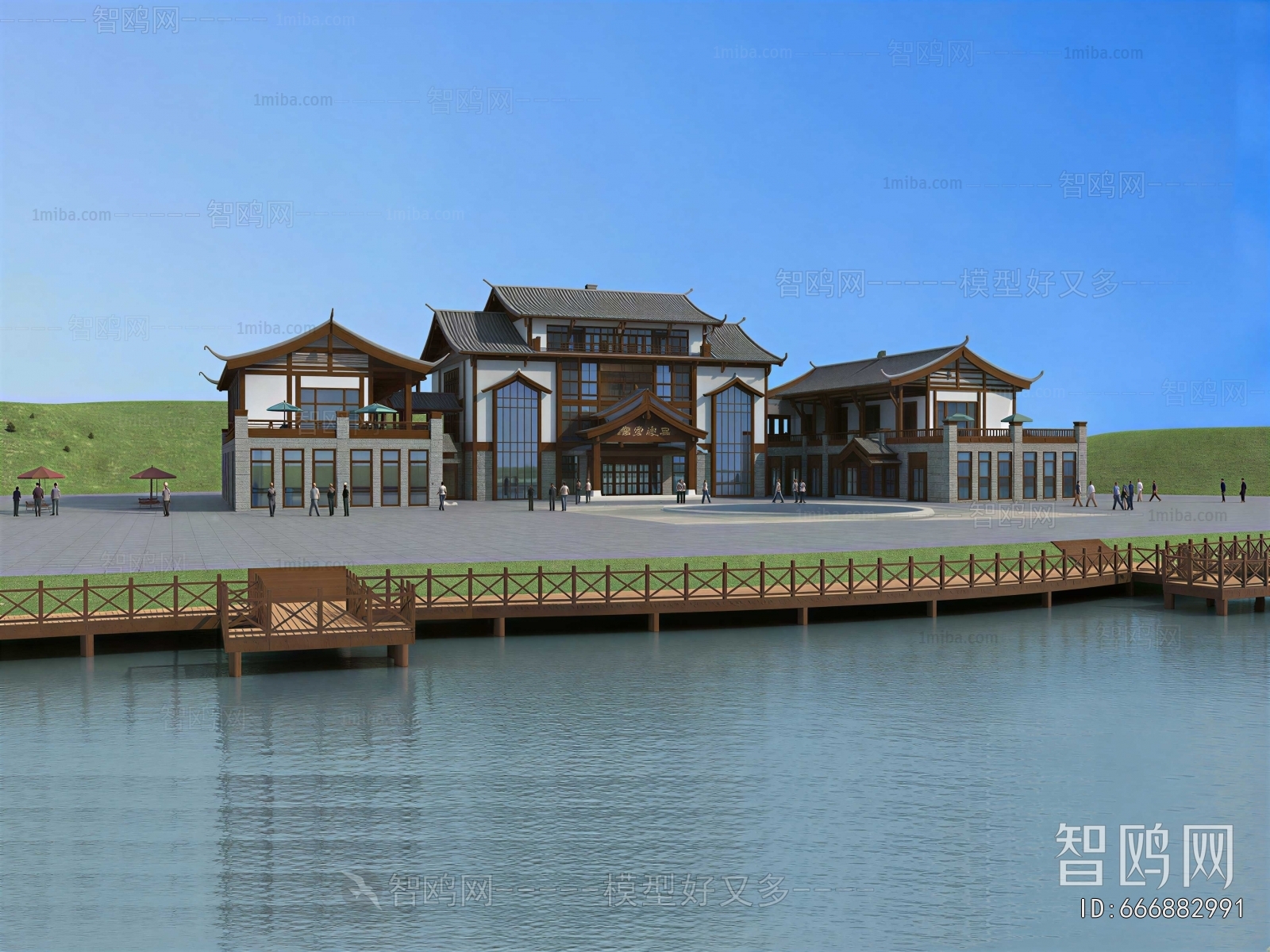 New Chinese Style Building Appearance