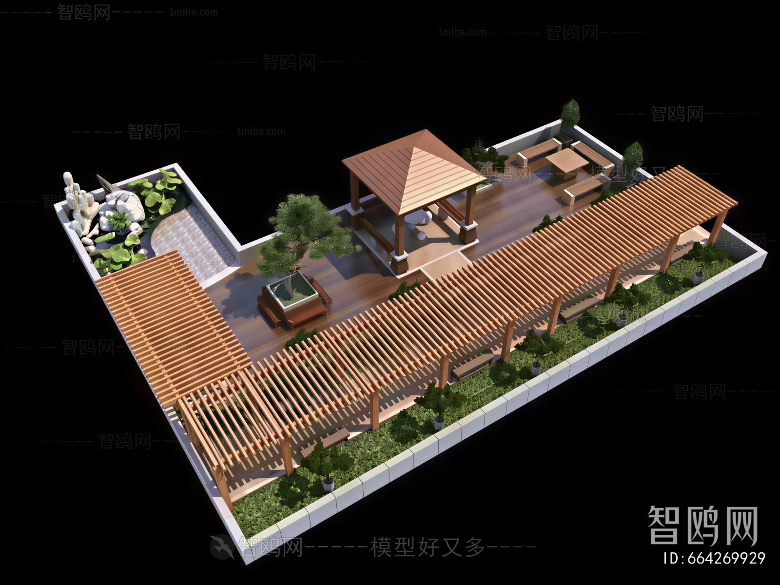 New Chinese Style Courtyard/landscape