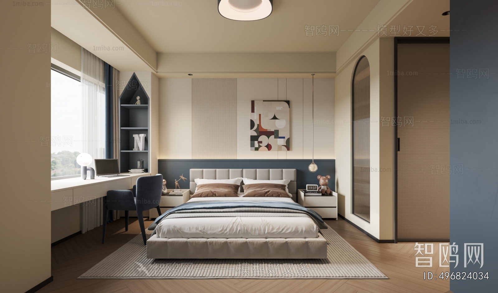 New Chinese Style A Living Room