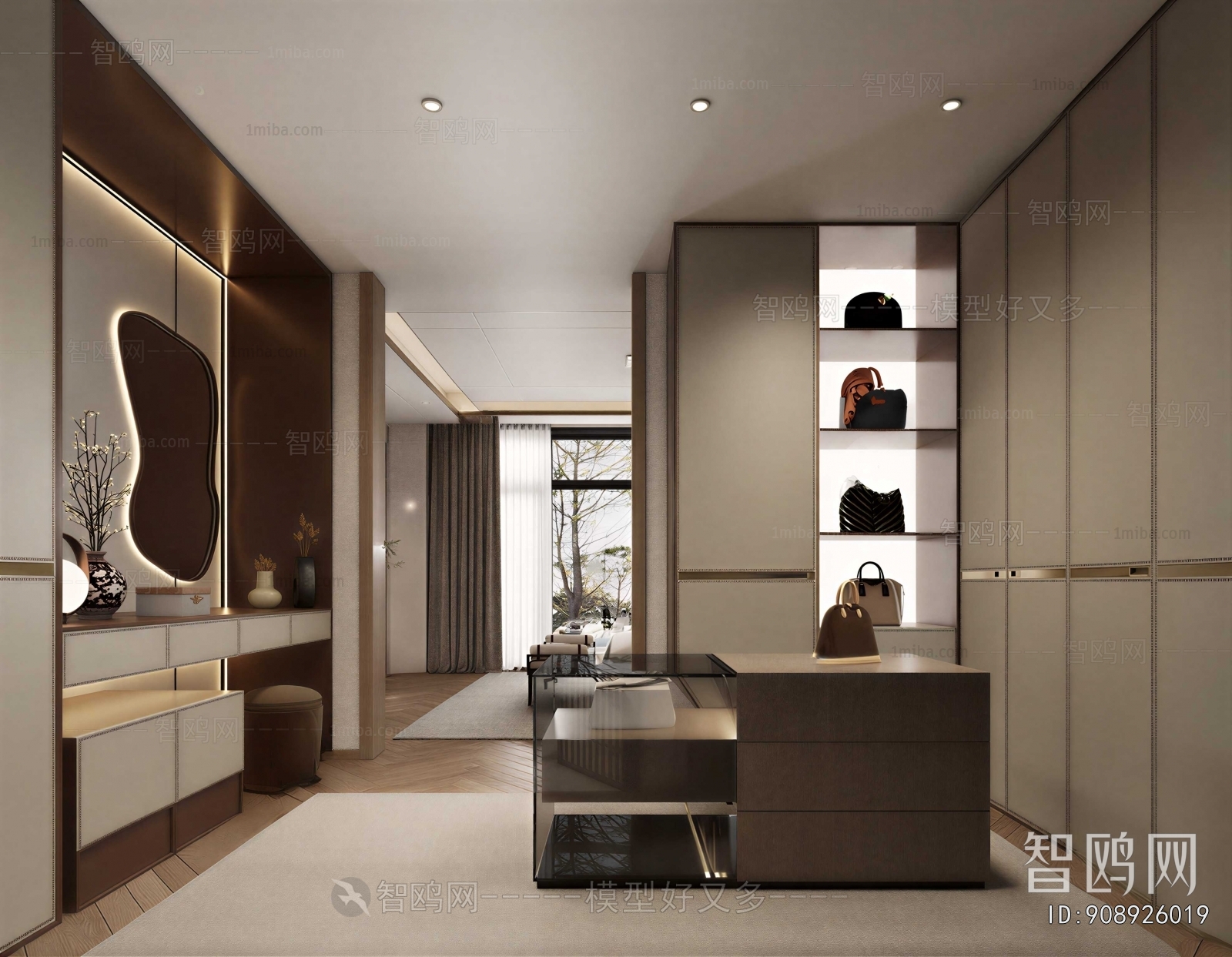 Modern Clothes Storage Area