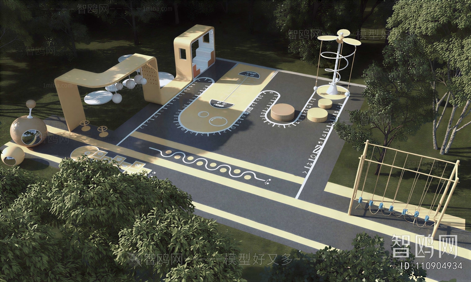Modern Outdoor Space In Kindergarten