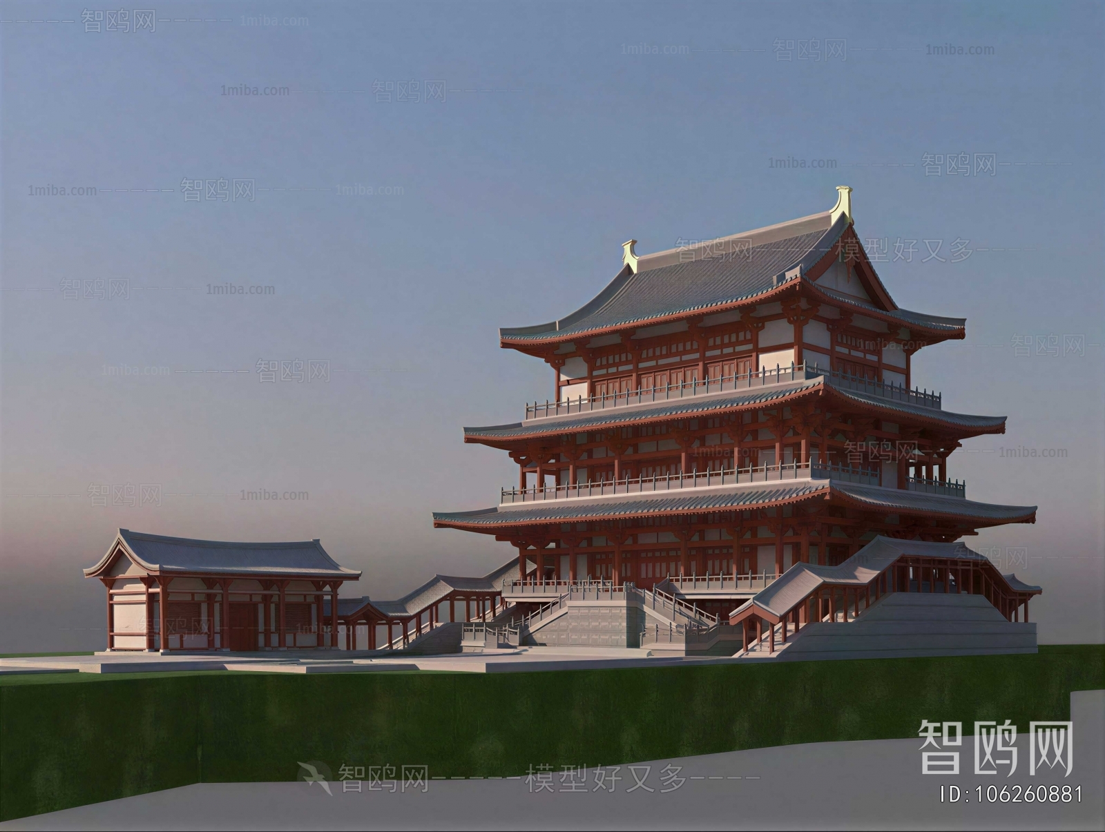 Chinese Style Ancient Architectural Buildings