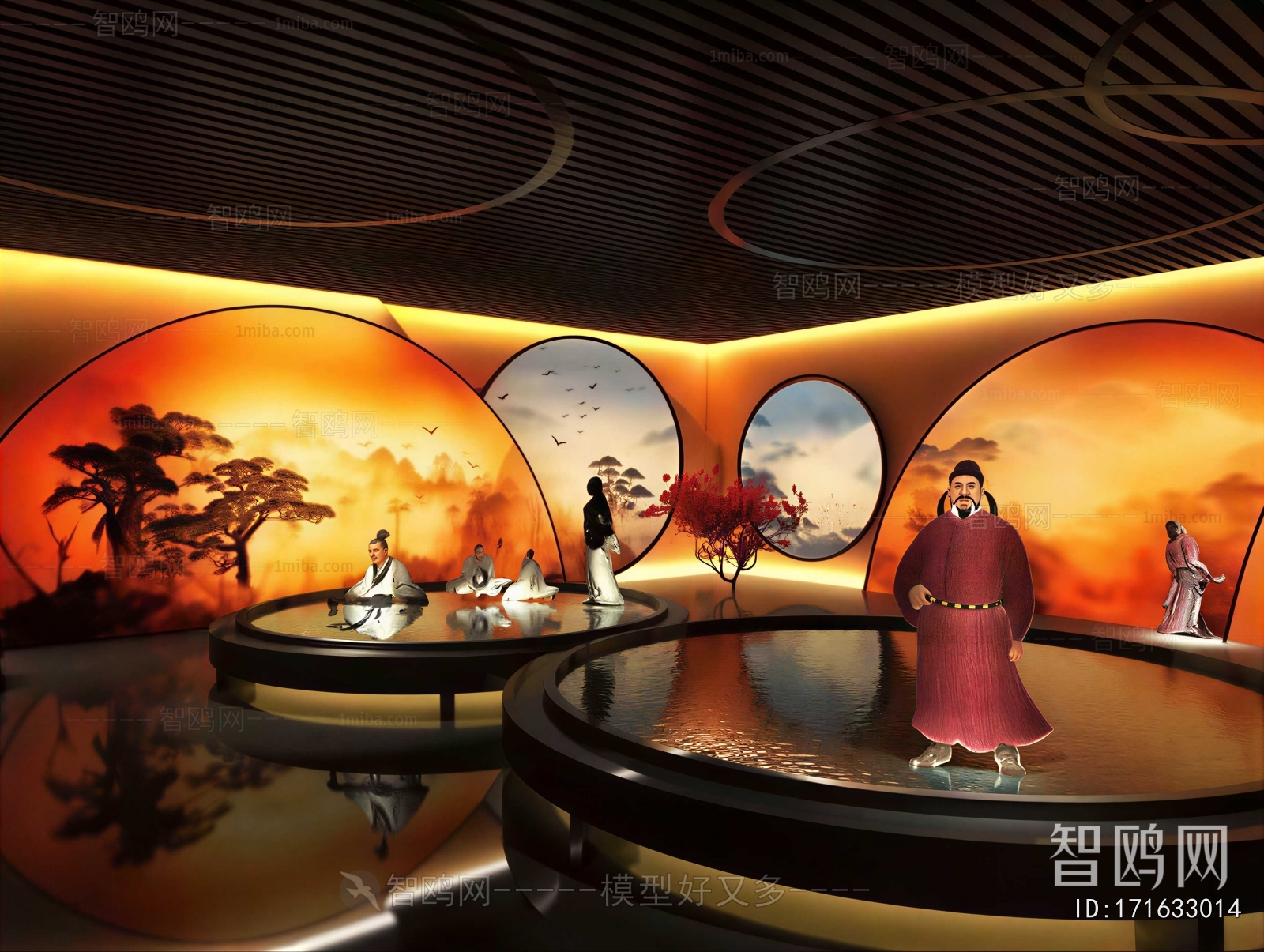 New Chinese Style Exhibition Hall