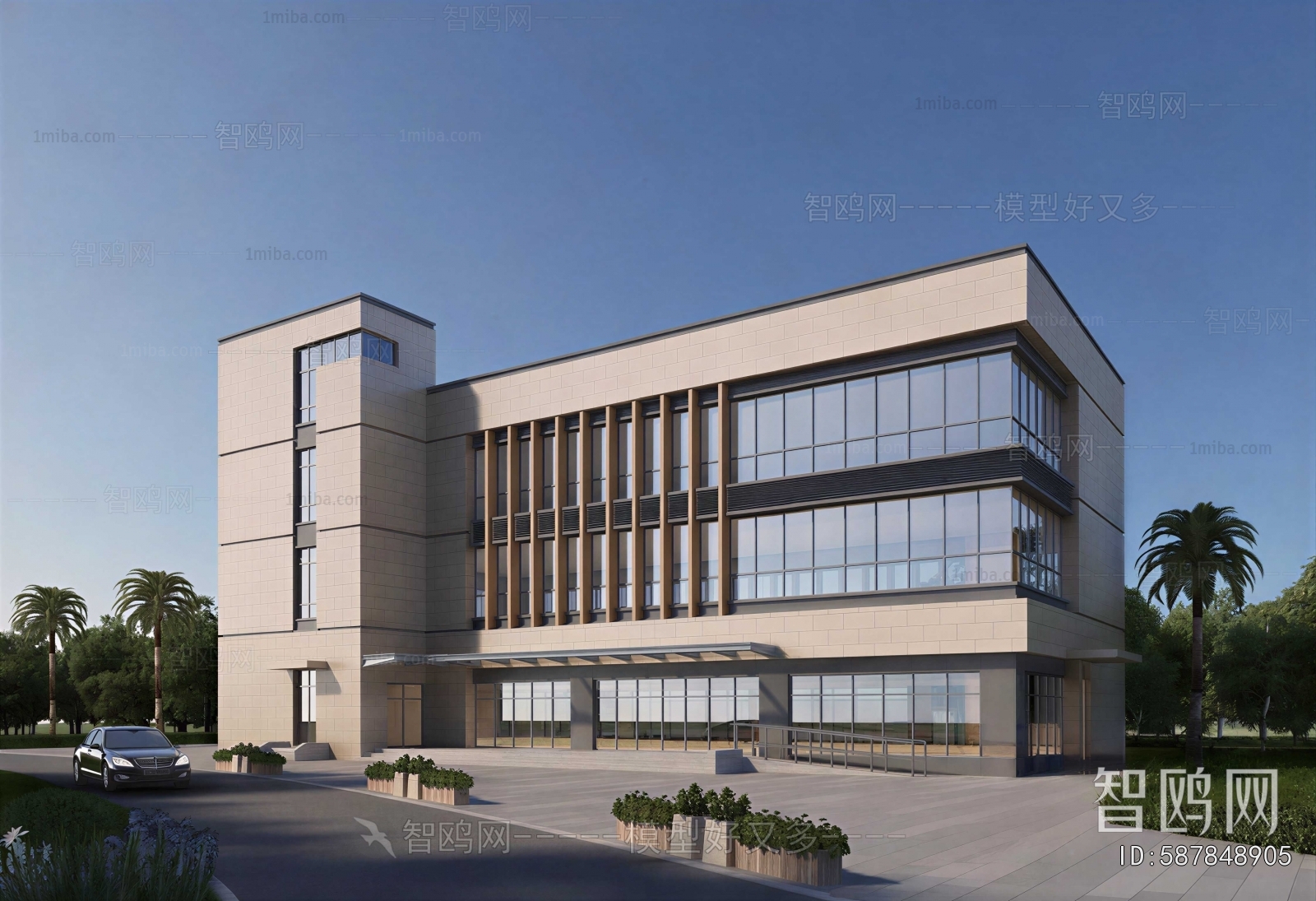Modern School Building