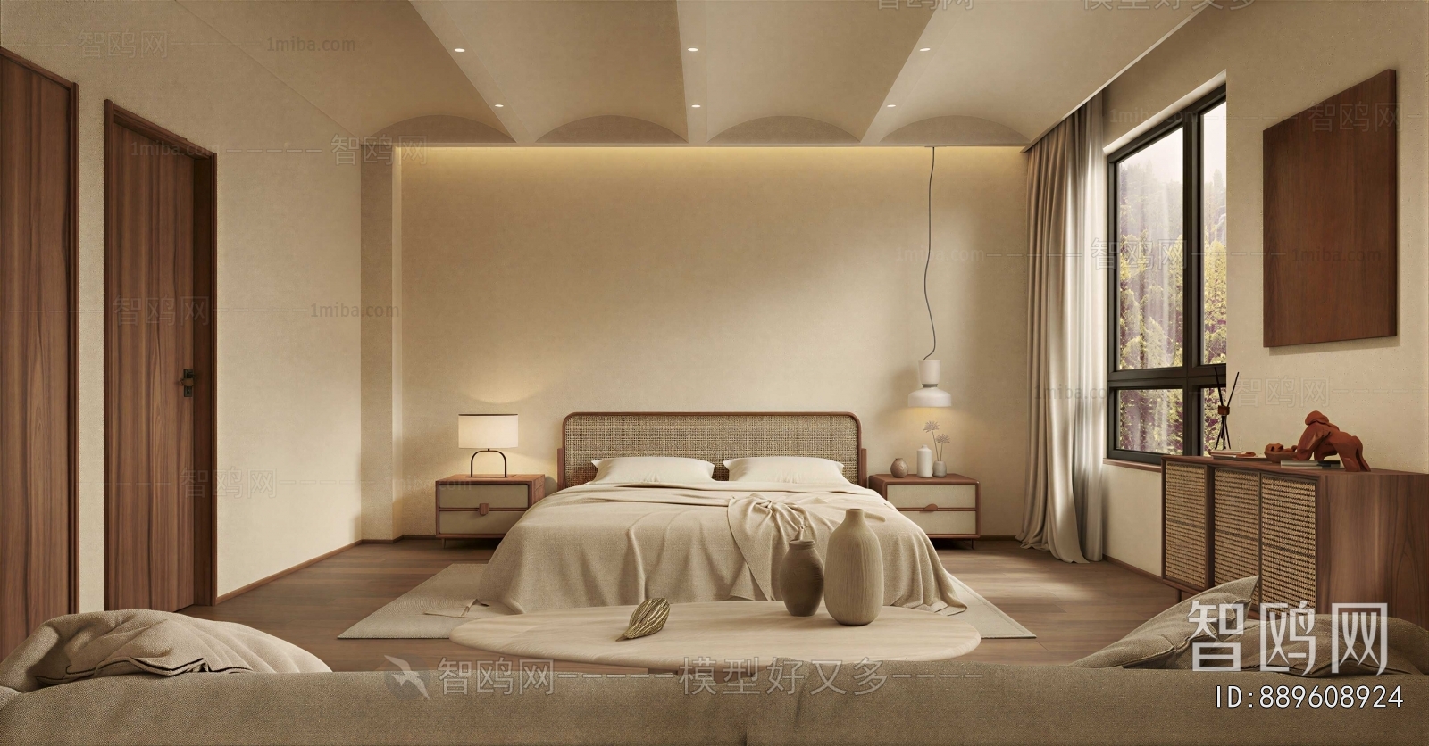 New Chinese Style Bedroom