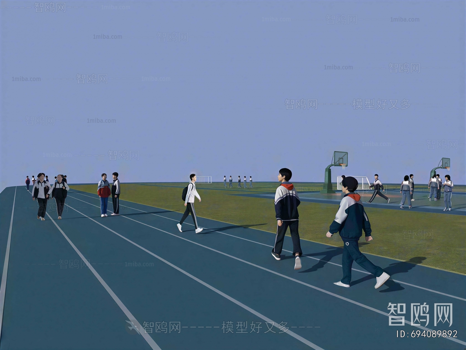 Modern Outdoor Sports Stadium