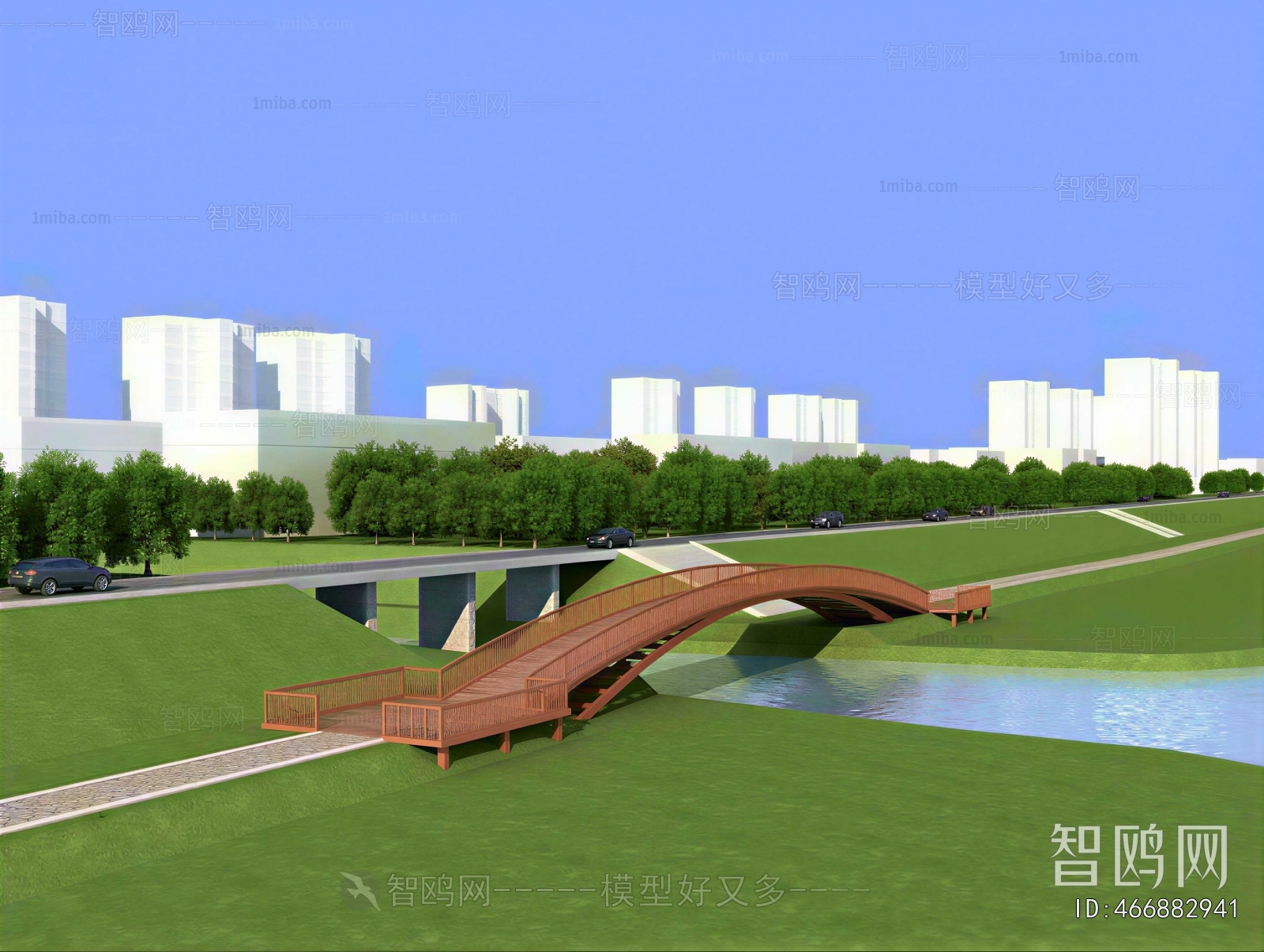 Modern Park Landscape