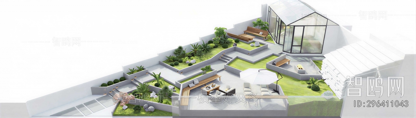 Modern Courtyard/landscape