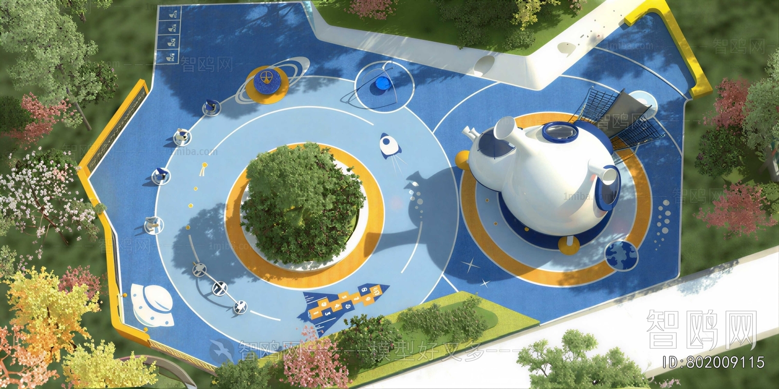 Modern Park Landscape