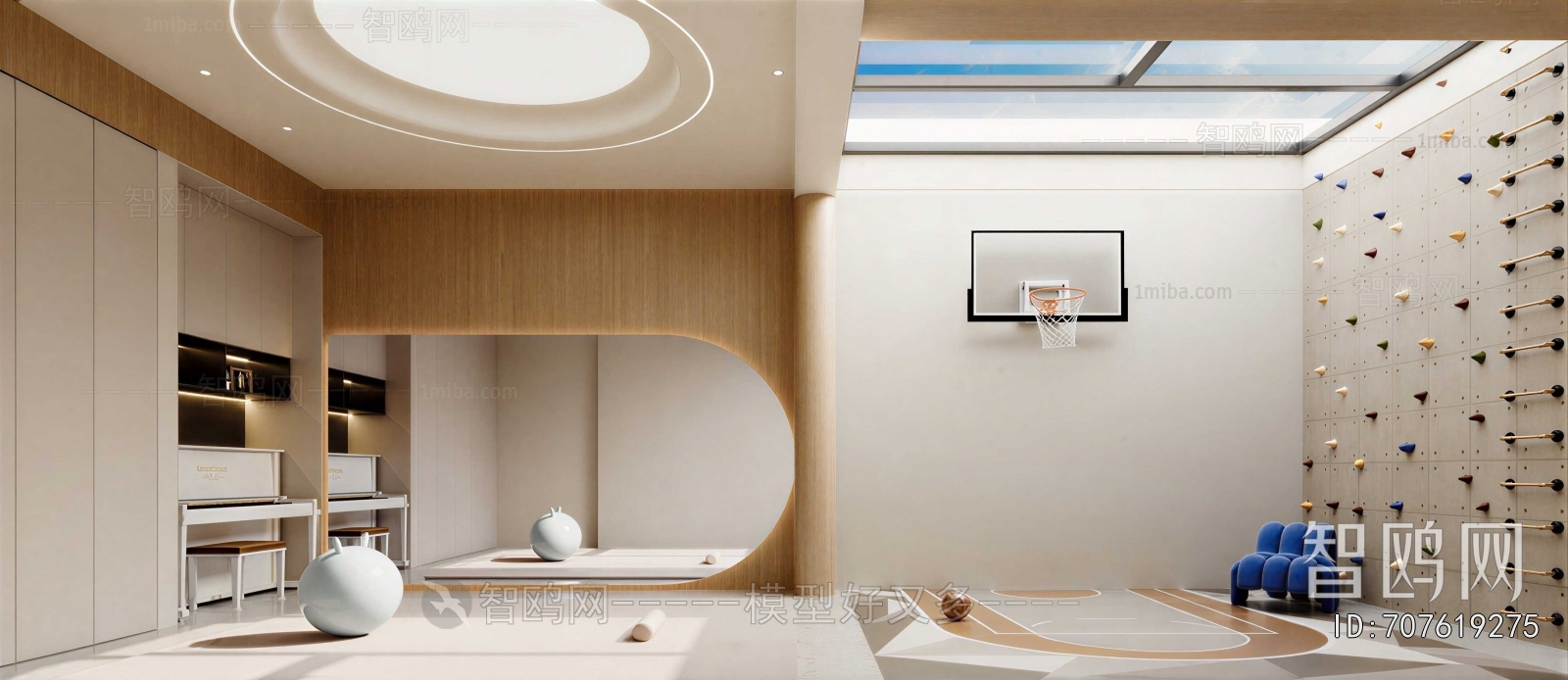 Modern Children's Room Activity Room