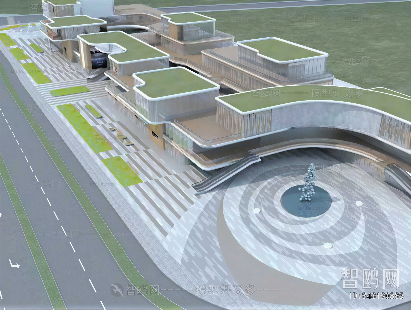 Modern Park Landscape