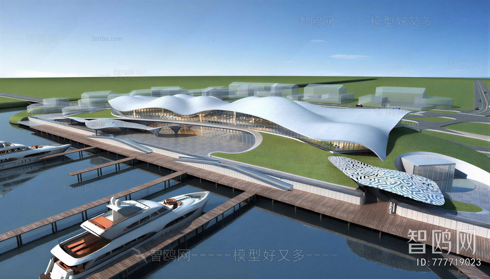 Modern Architectural Bird's-eye View Planning