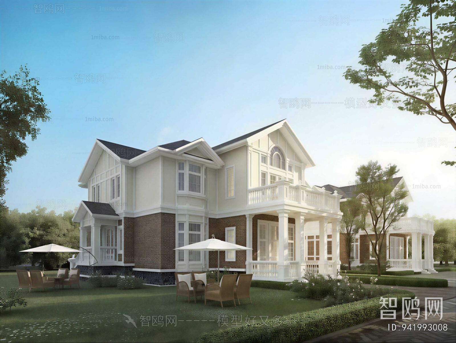 Simple European Style Villa Appearance