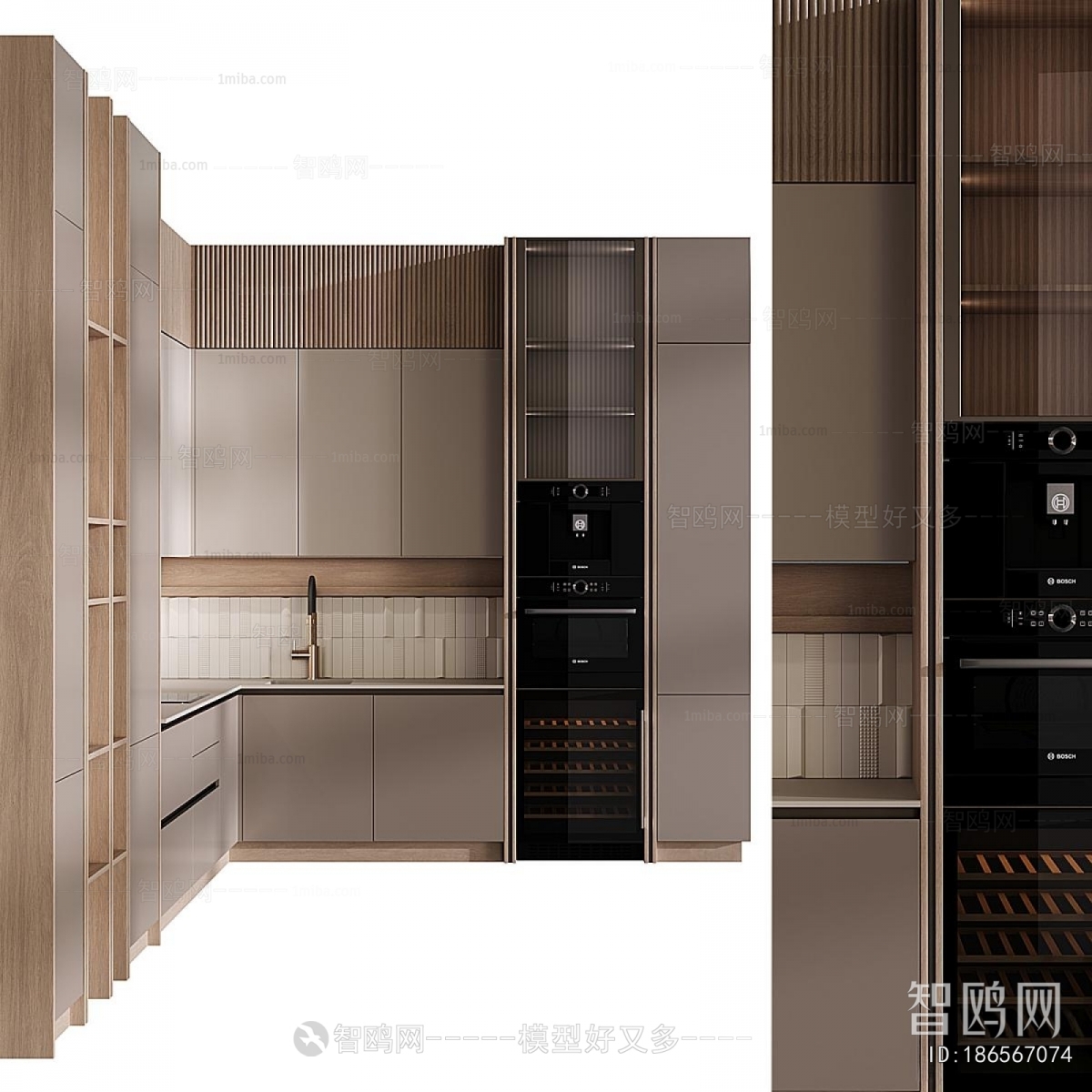 Simple European Style Kitchen Cabinet