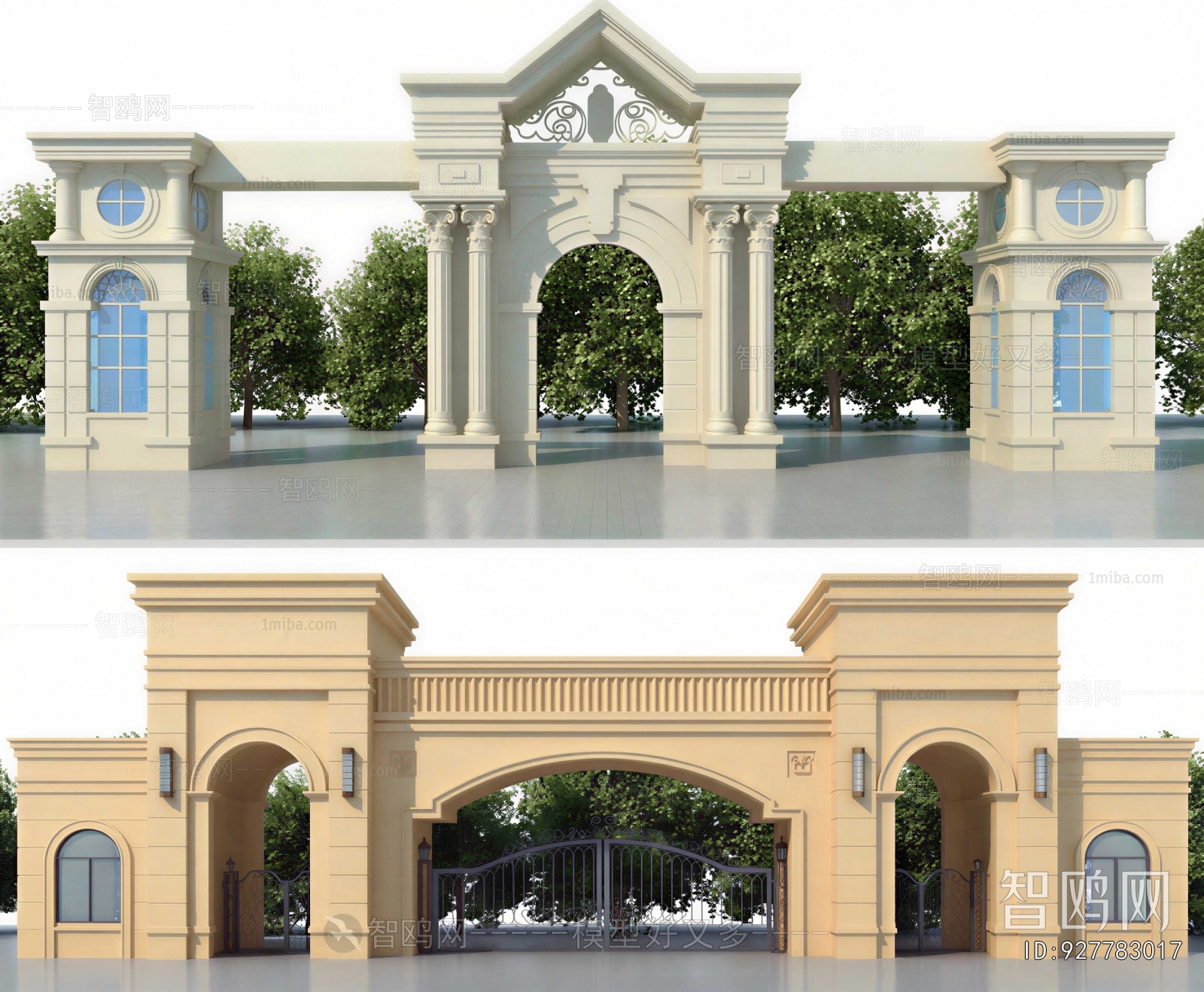 Simple European Style Villa Appearance