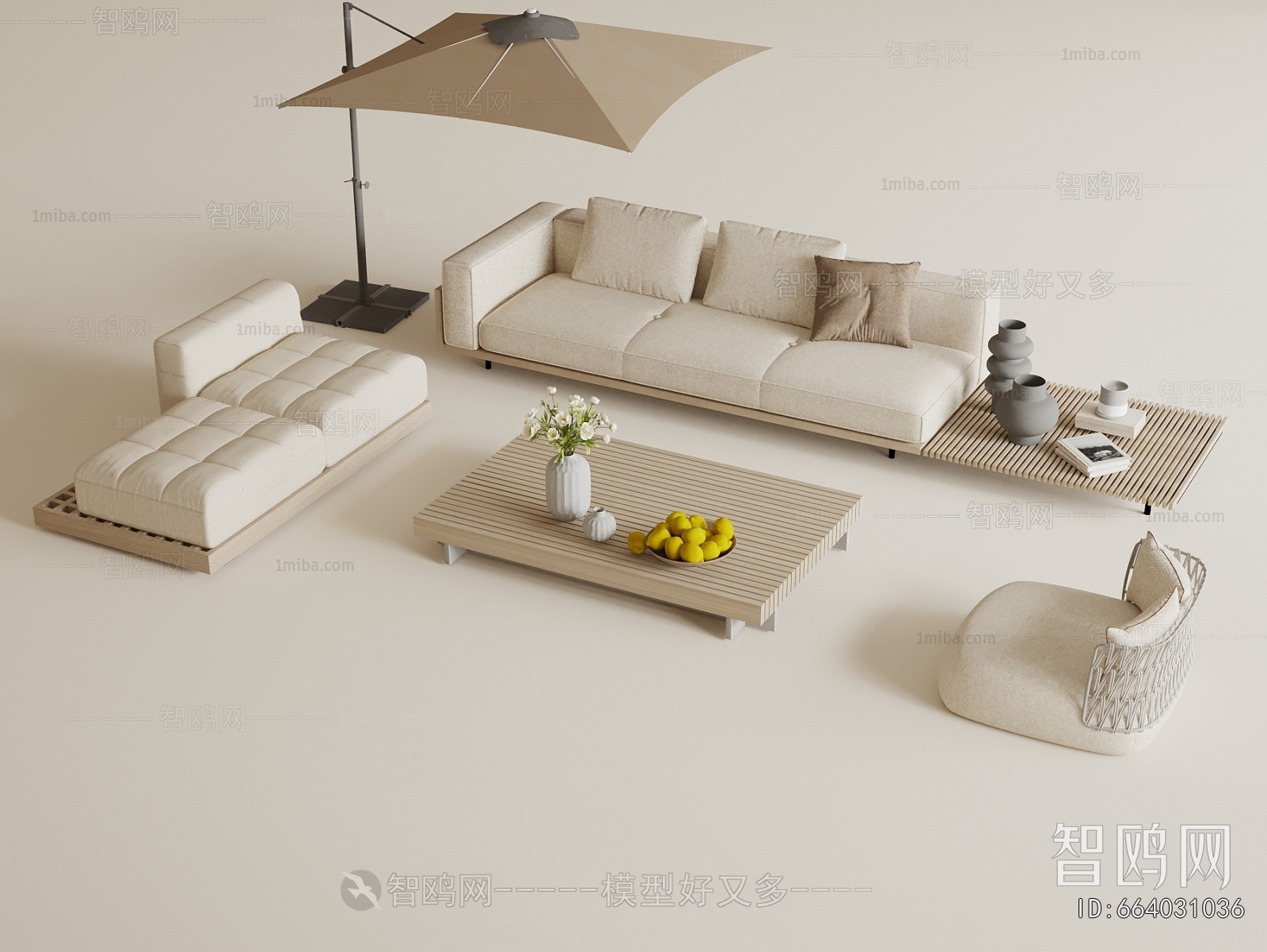 Modern Multi Person Sofa