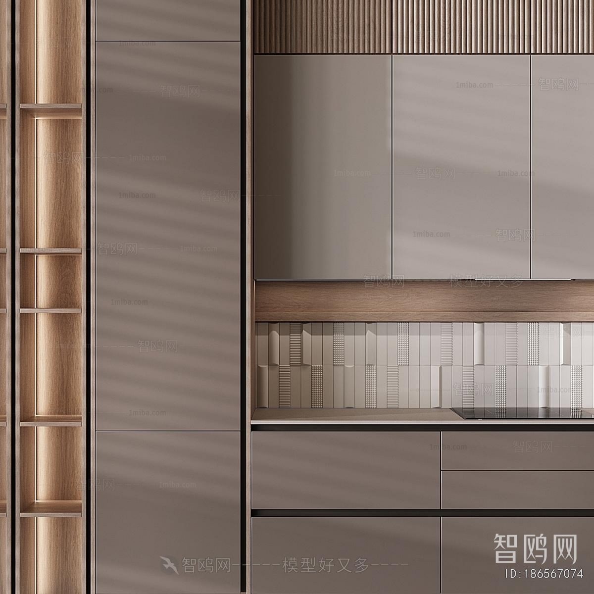Simple European Style Kitchen Cabinet