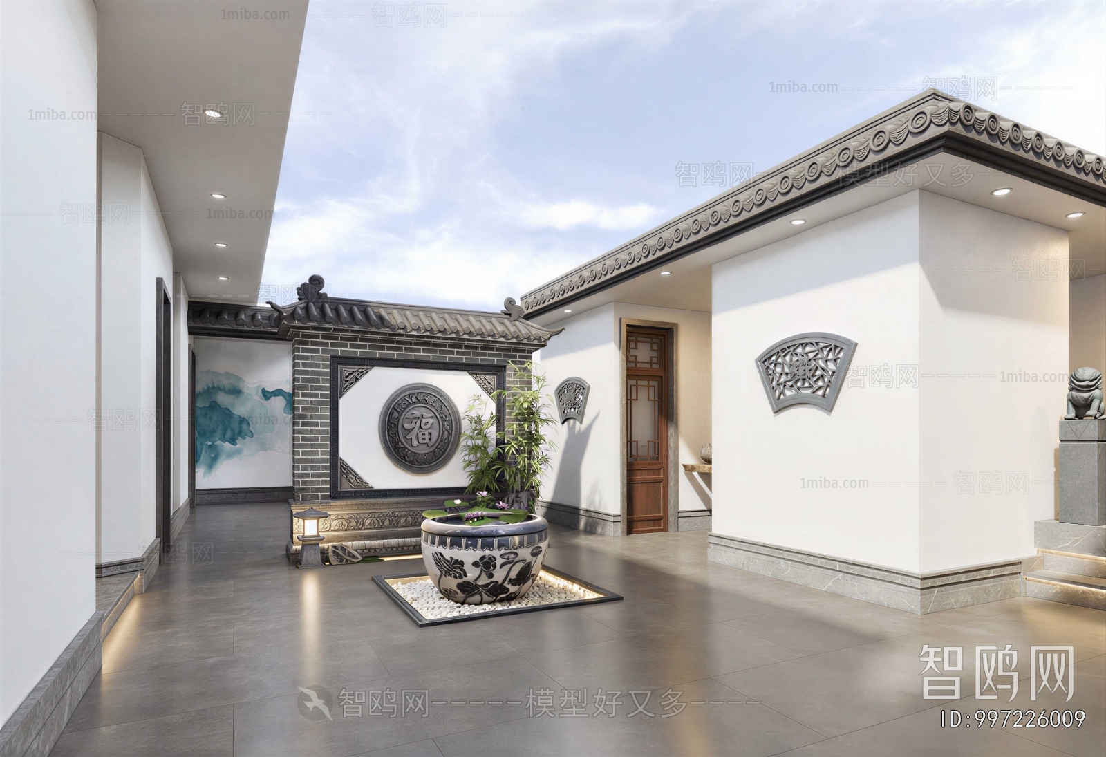 New Chinese Style Courtyard/landscape
