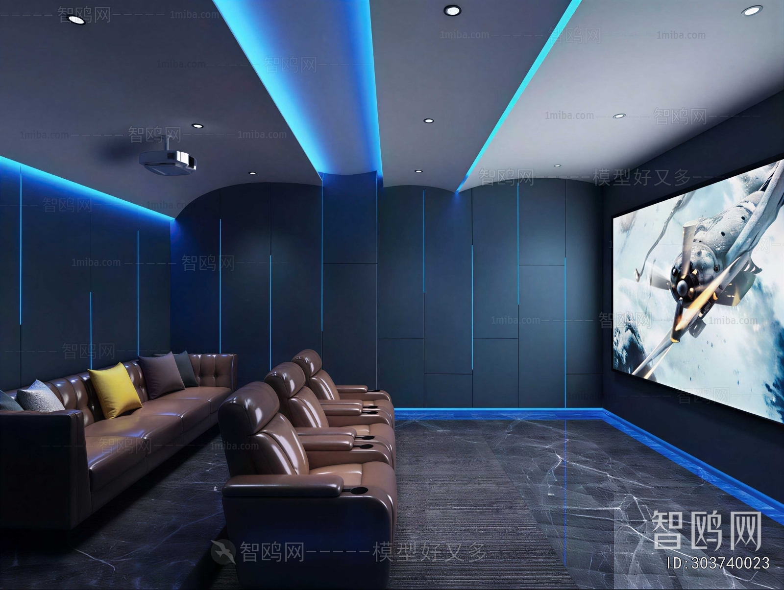 Modern Audiovisual Room
