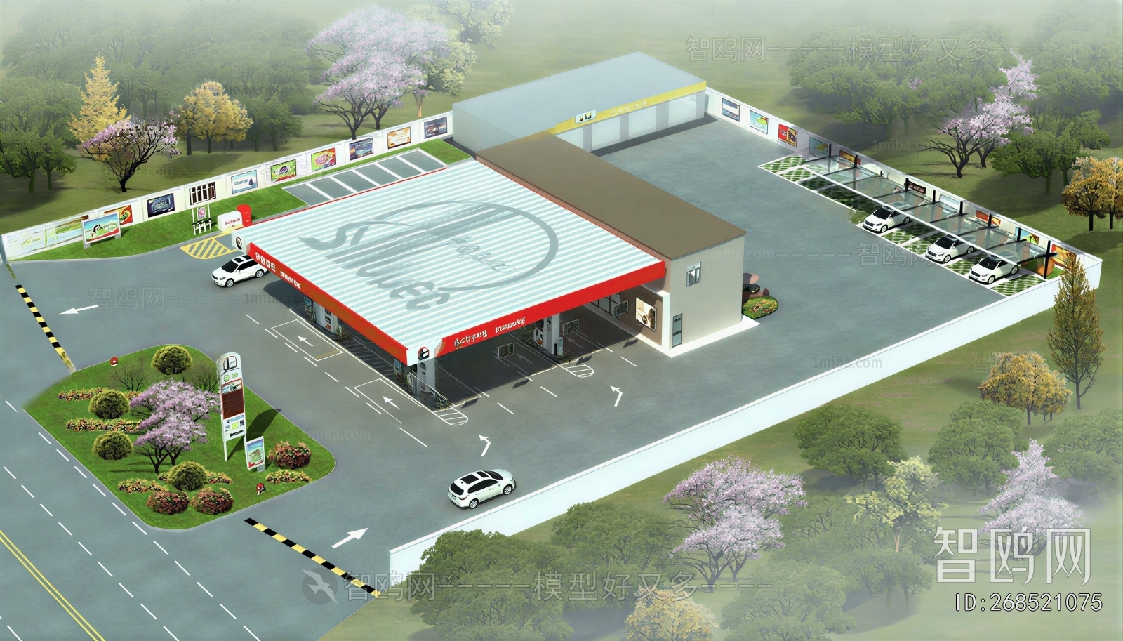 Modern Architectural Bird's-eye View Planning