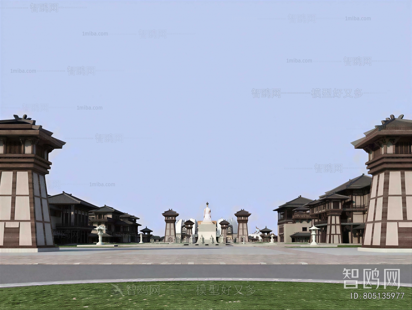 Chinese Style Public Building