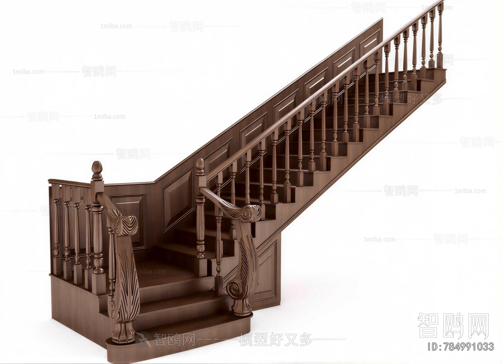 Simple European Style Staircase