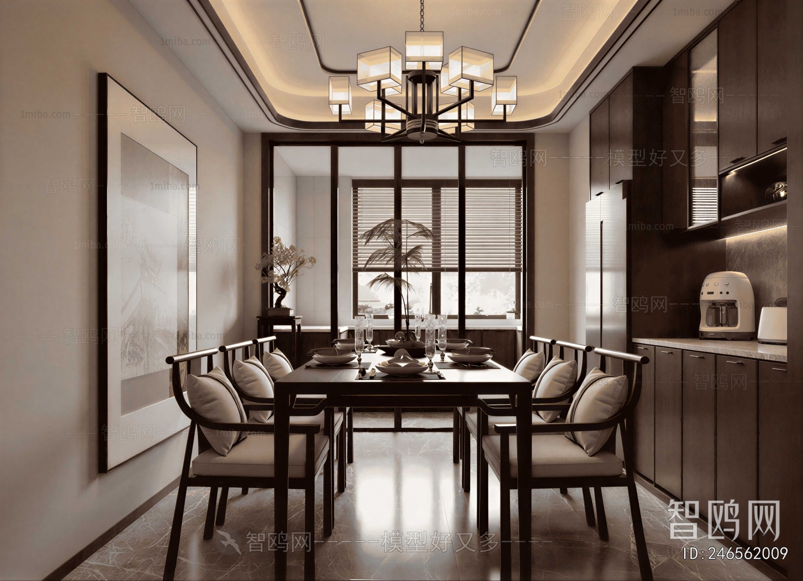 New Chinese Style Dining Room