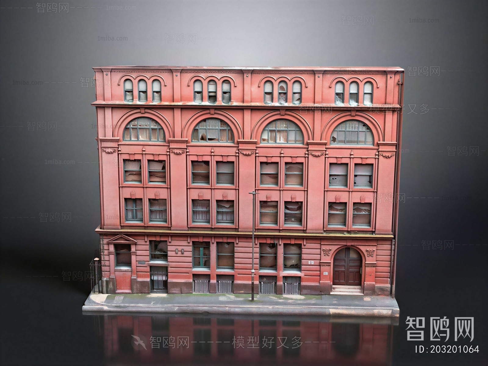 Retro Style Residential Building