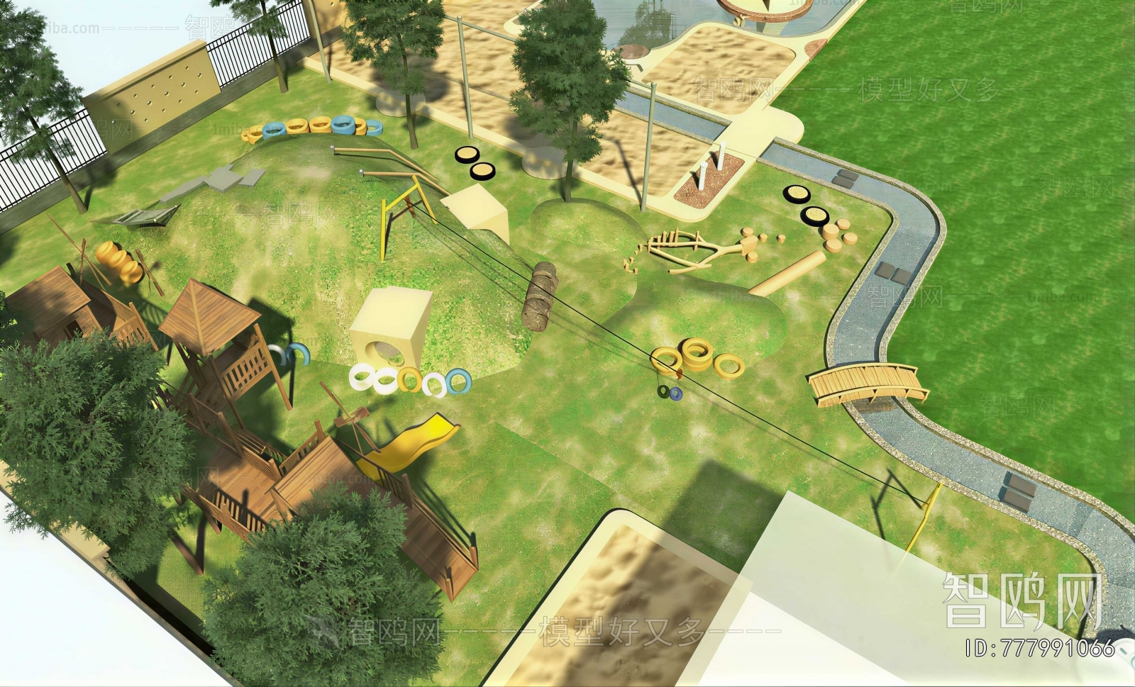 Modern Park Landscape