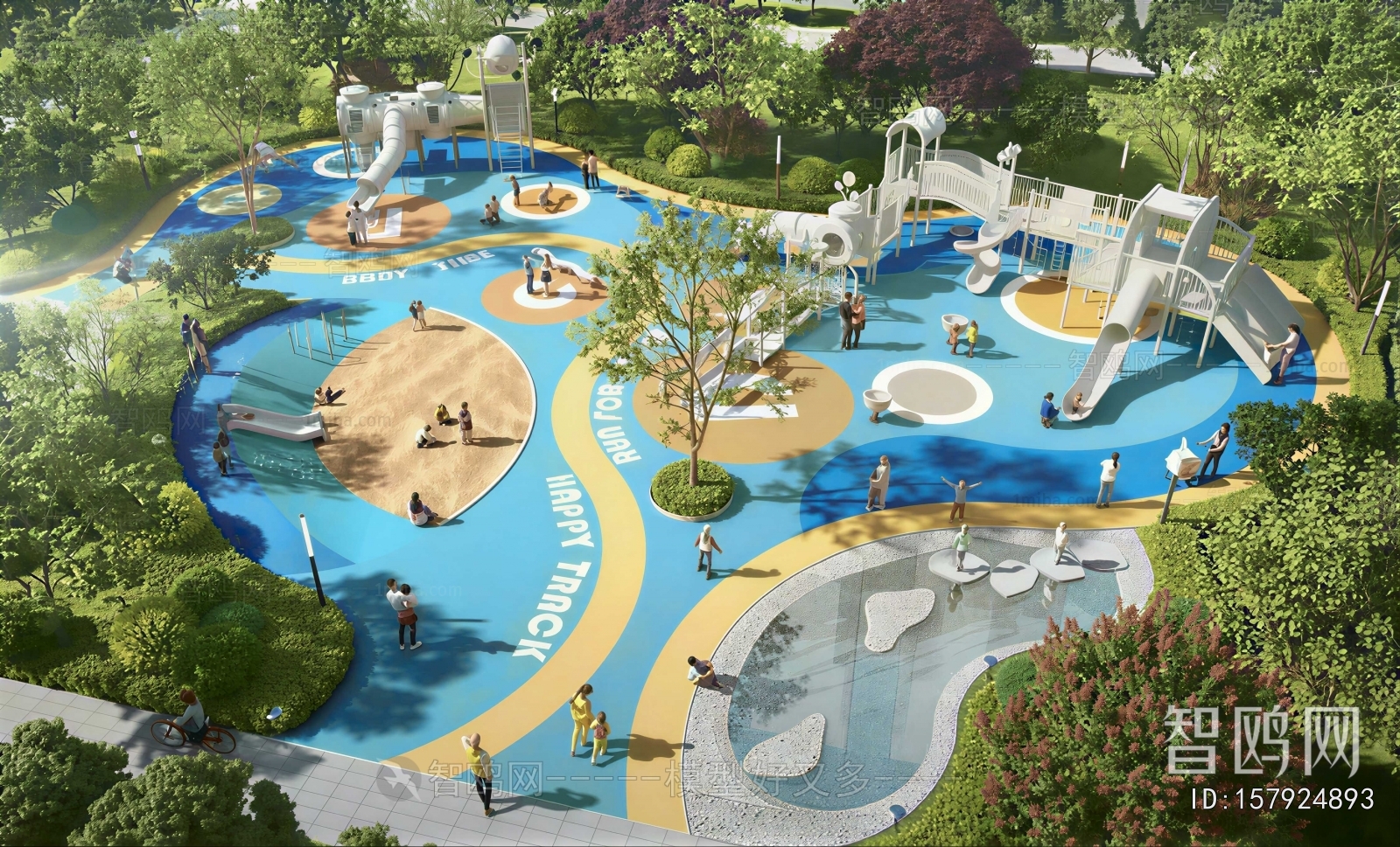 Modern Park Landscape