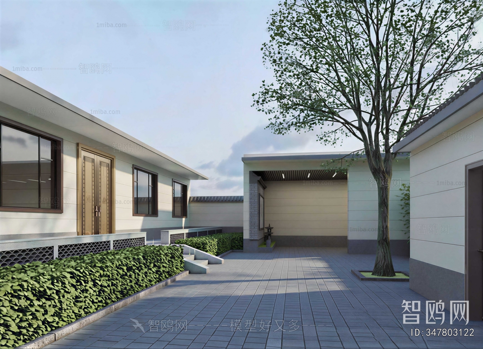 Modern Courtyard/landscape