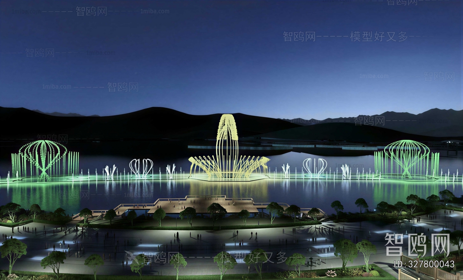 Modern Park Landscape