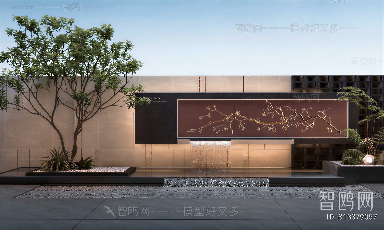 New Chinese Style Courtyard/landscape