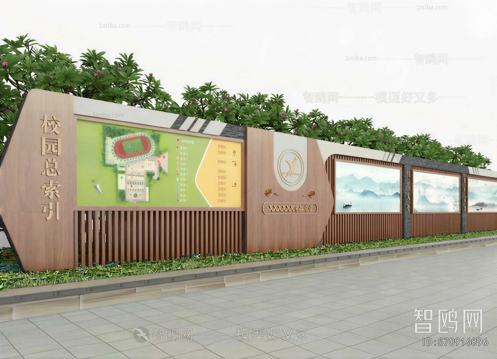 Modern Guide Board/bulletin Board