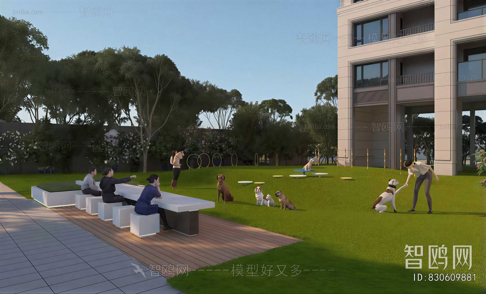 Modern Park Landscape