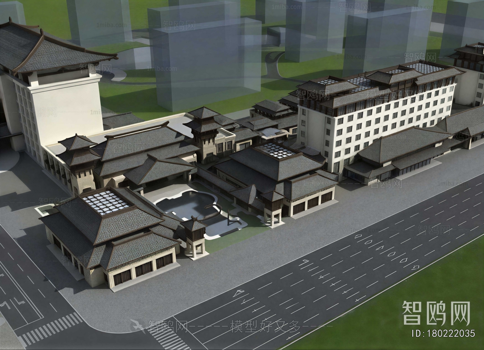 Chinese Style Architectural Bird's-eye View Planning