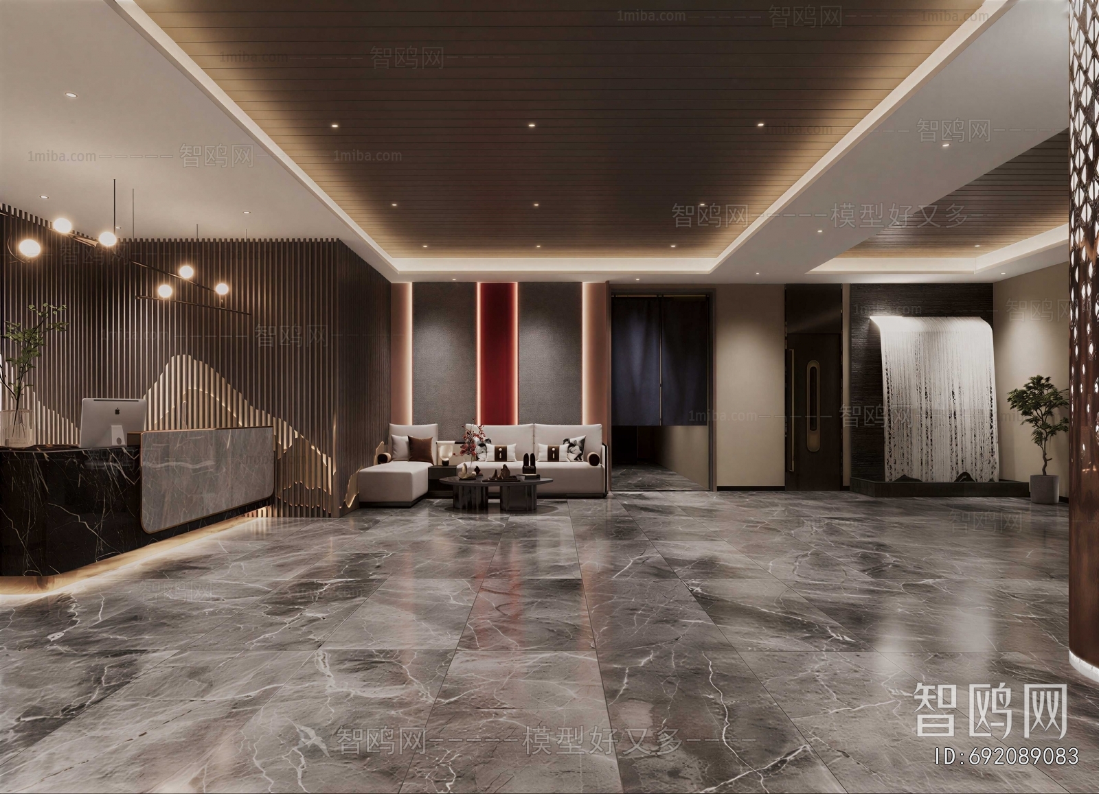 New Chinese Style Lobby Hall