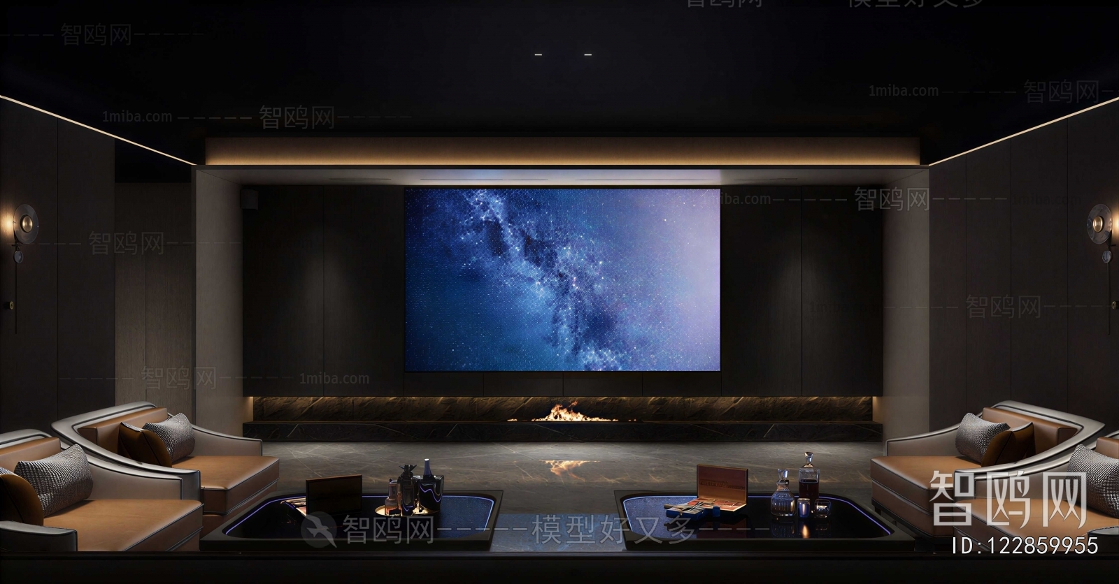 Modern Audiovisual Room