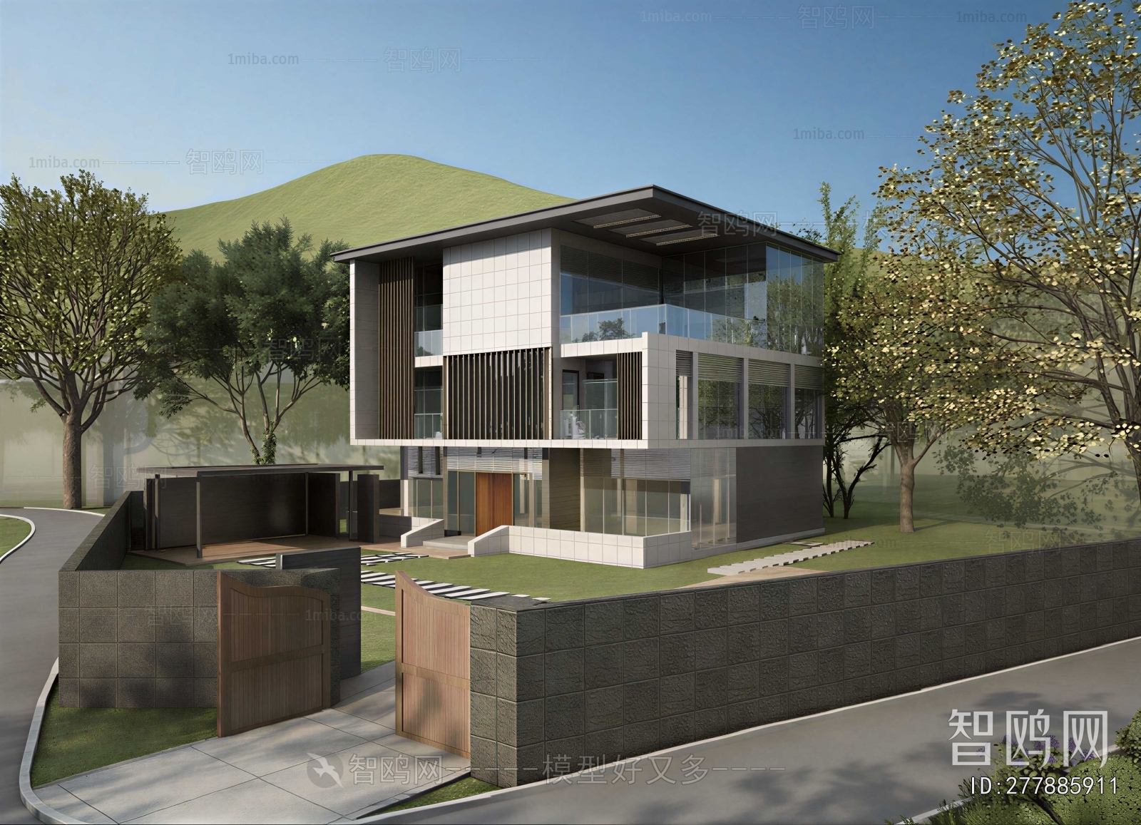 Modern Courtyard/landscape