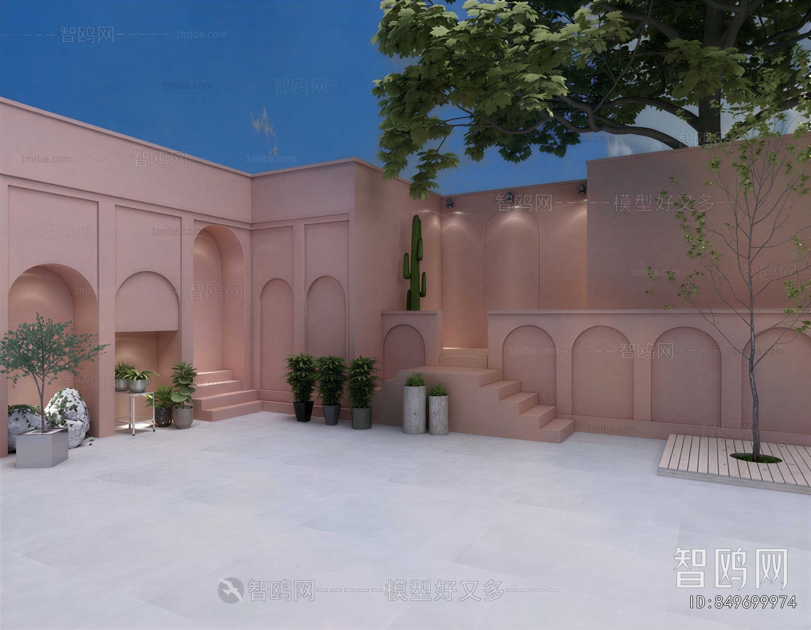 Modern Courtyard/landscape