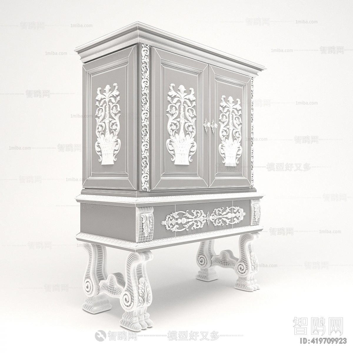 European Style Side Cabinet