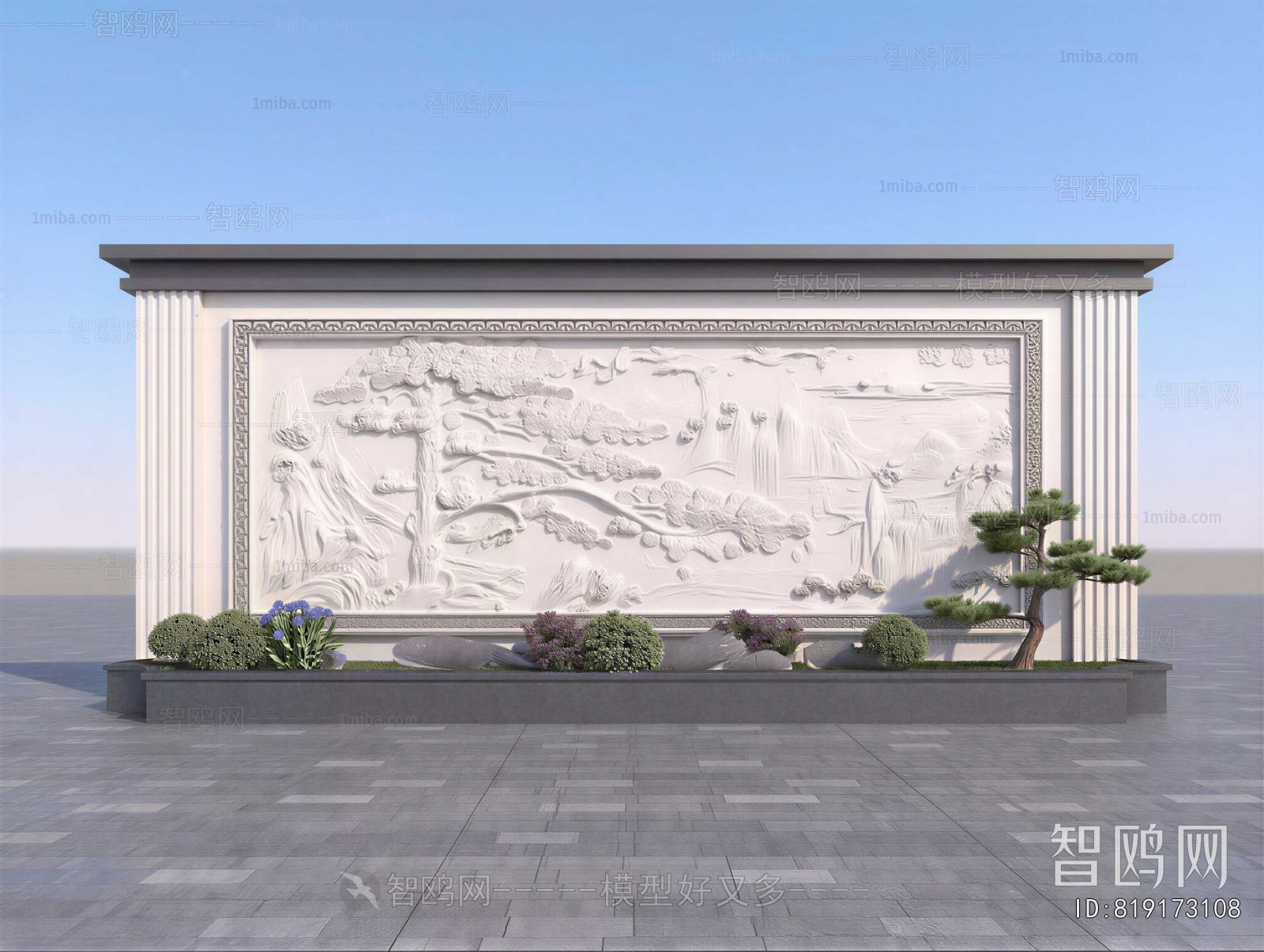 New Chinese Style Landscape Wall
